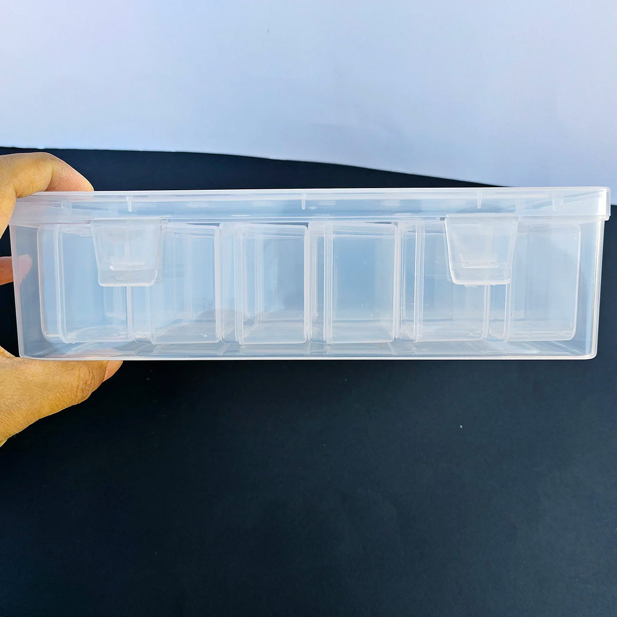 12/18/36Pcs Bead Storage Box Transparent Plastic Container with Hinged Lid, Small Items, Crafts, Jewelry Beads