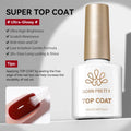 BORN PRETTY 10ml Base Gel Super Top Coat for Gel Nail Polish Semi Permanent Functions Gel Long Lasting Soak Off LED UV Gel