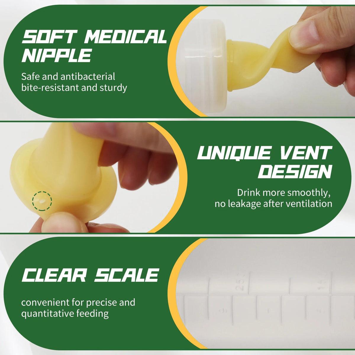 1/2/5PCS 450ML Lamb Milk Bottle Feeding Bottle Small Animals Lamb Nursing Bottles With Soft Nipple for Lamb Calf Bull Cow