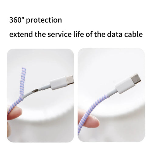 1.4cm Cable Protector Winder For USB Charging Data Cable Wire Protection Cover Protect Data Cord Protector Cable Organizer