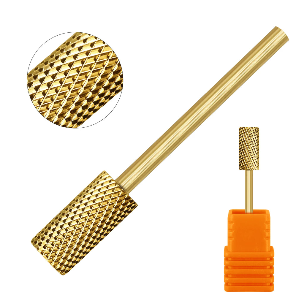 Small Barrel Tungsten Steel Carbide Nail Drill Bits Grinding Head Milling Cutter Machine Sander DIY Nails Tools 5.35mm Head