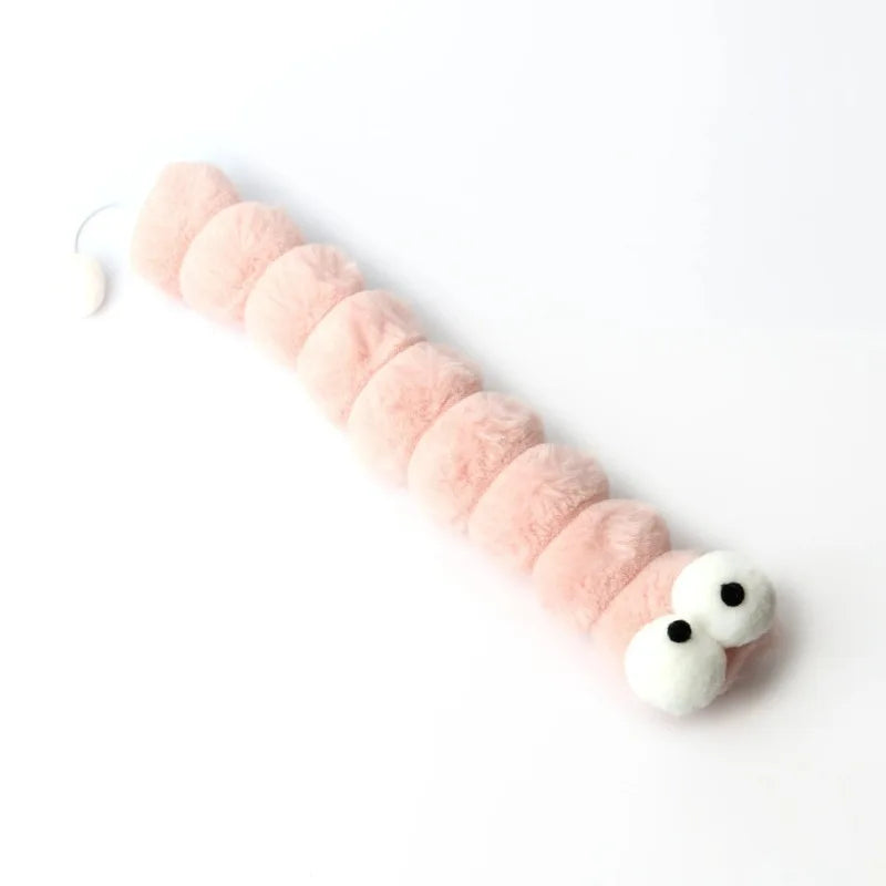 Plush Cat Chew Toy Cushion Caterpillar Catnip Pillow Teaser Toys for Cats Soft Interactive Cat Toy Supplies