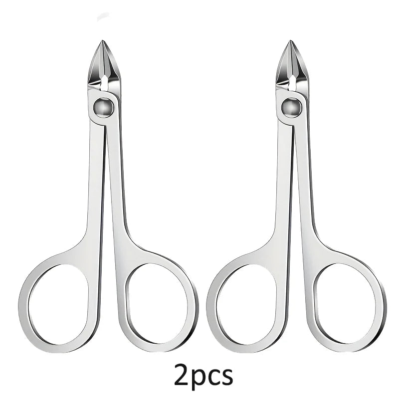 Stainless Steel Cuticle Scissors Nail Clippers Portable Multifunctional Tool for Manicure and Pedicure Trimmer Ingrown Tool