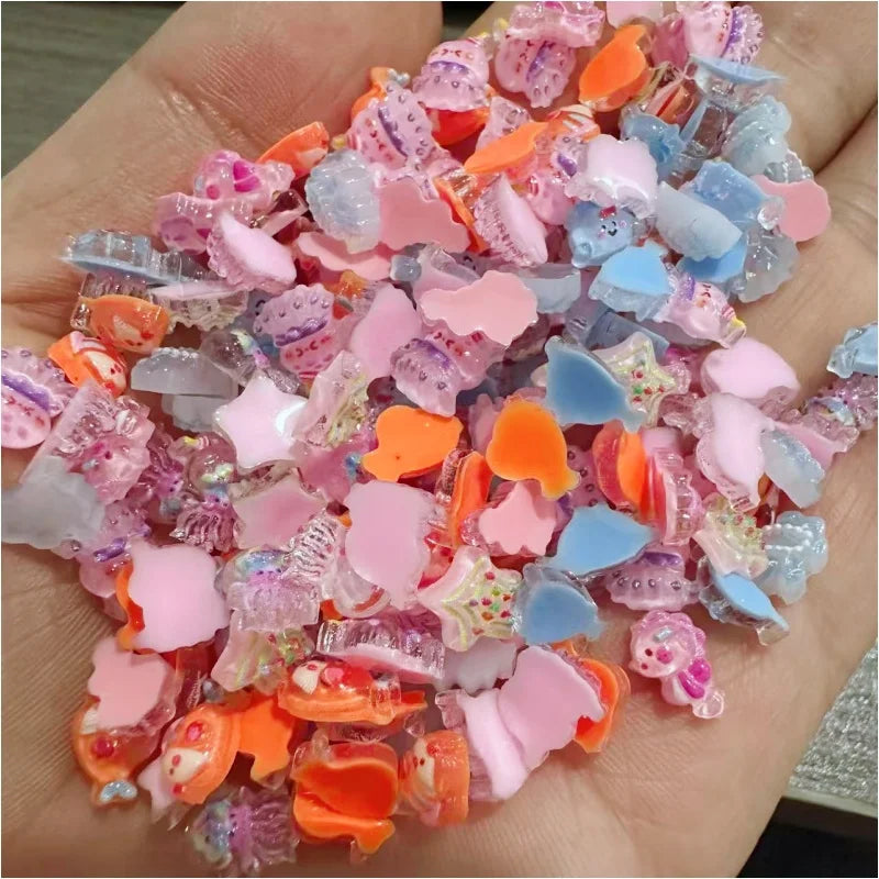 20pcs New Nail Art Cartoon Accessories Little Yellow Duck Resin Cute Nail Charms Decorations Supplies DIY 3D Cute Nail Art Parts