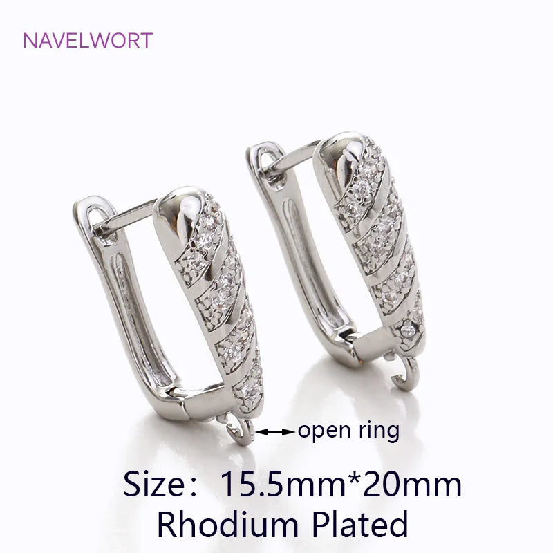 Multi Styles 18K Gold Plated Brass Shvenzy Earring Hooks Ear Wire Fastener,Accessories For Earrings,DIY Jewelry Making Supplies