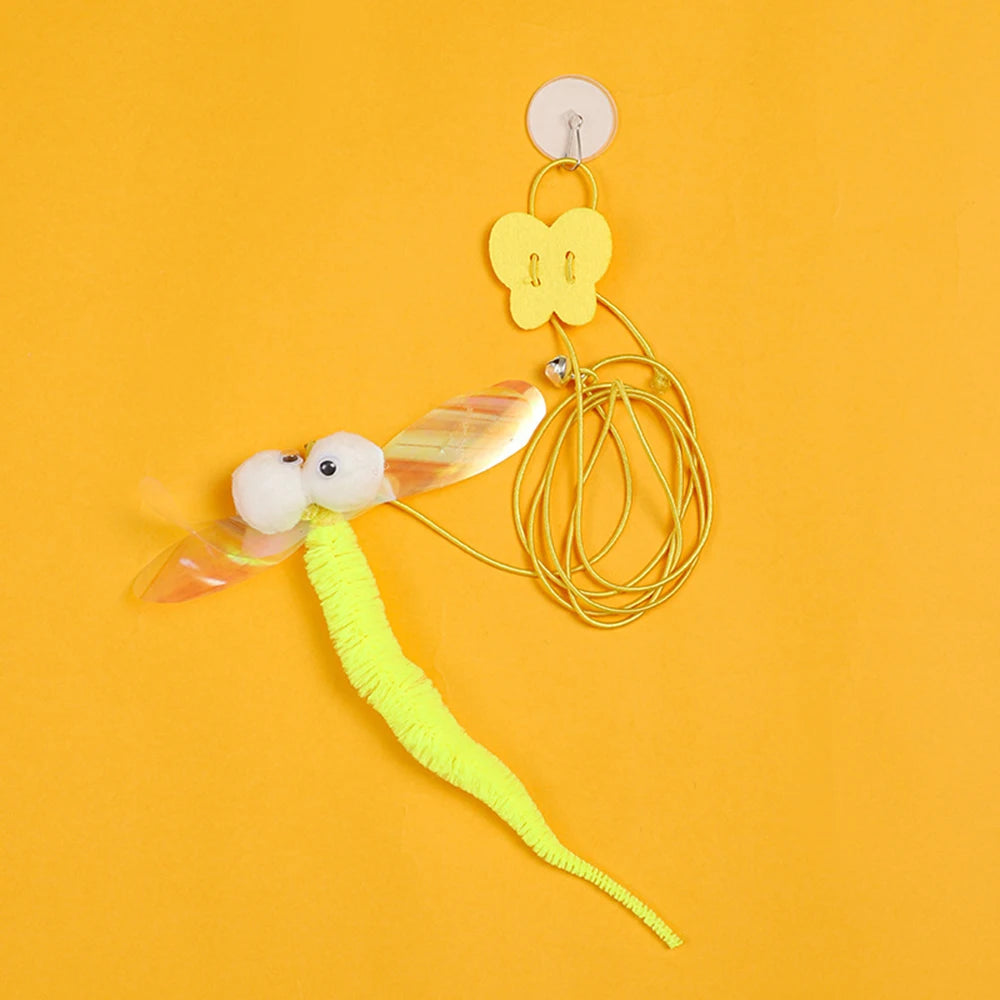 Random Cat Hanging Cat Toy Hanging Door Elastic Rope Cat Stick Feather Pet Supplies For Cats And Dogs