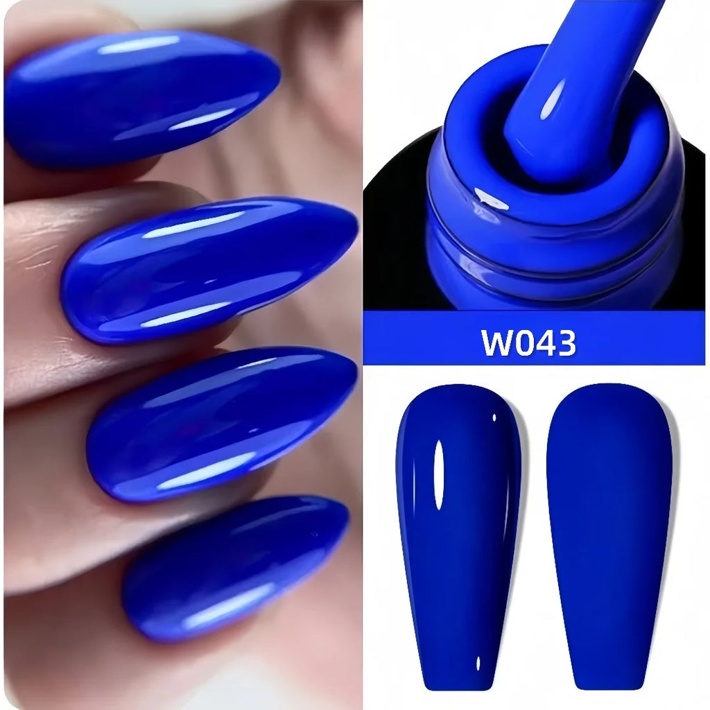 1Pc 15ML Klein Blue Gel Pure Nail Polish Gel Nail Add Semi-Permanent Soak Off UV LED Construction Gel Varnish