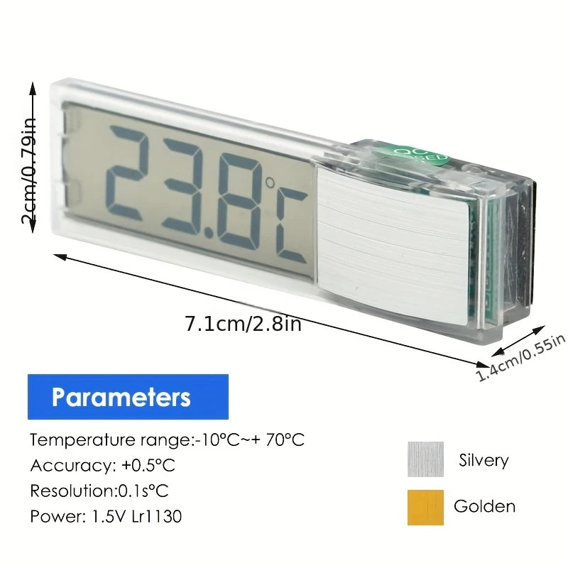 Aquarium Thermometer Electronic LCD Digital Fish Tank Temperature Measurement Fish Tank Temp Meter Aquarium Accessories