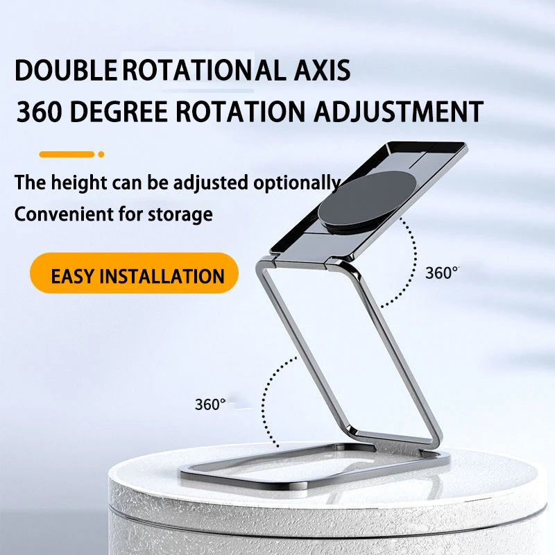 Phone Ring Holder Metal Lazy Finger Kickstand 360° Rotation Grip Foldable Telephone Stand for Xiaomi Iphone 15 16 Pro Max Huawei