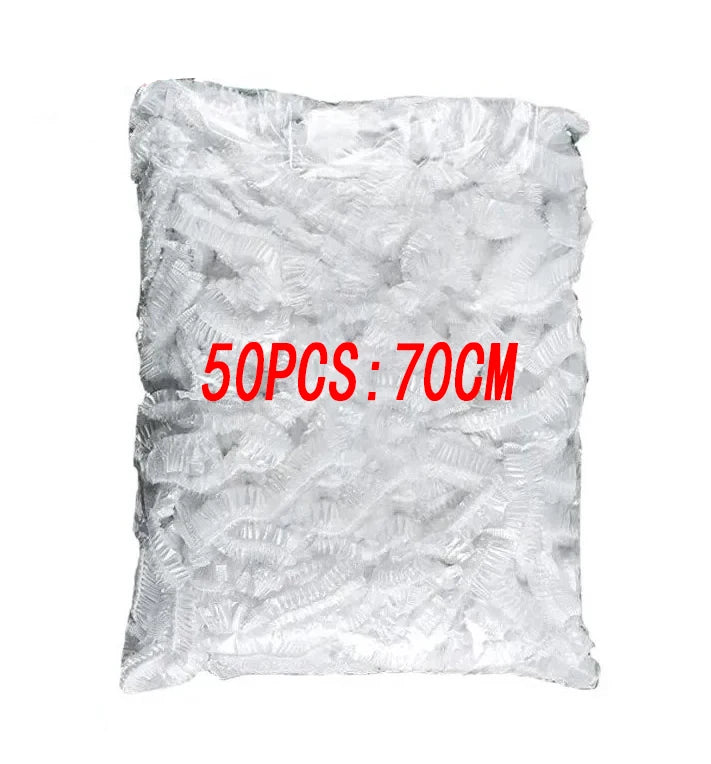 Disposable Food Cover Plastic Wrap Fruit Food Bowl Cover Bags Shower Cap Elastic Food Grade Storage Bag Kitchen Organizer ﻿