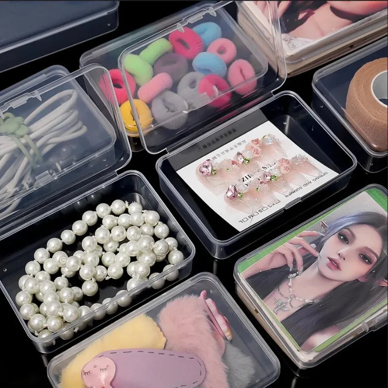 10PCS Transparent Plastic Card Boxes - Waterproof Playing Card Holders, Poker & Board Game Card Organizer Storage Case