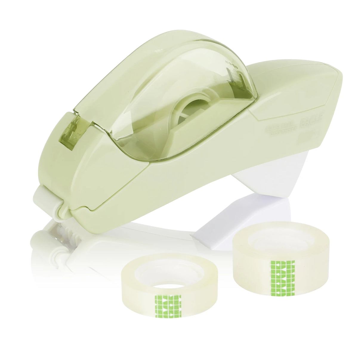 Auto Tape Dispenser Cutter With Tow Roll Tape Portable Stationery Hand Held Tape Holder For Wrapping Office Home School Supplies
