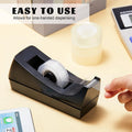 1pc，Black, Desktop Tape Dispenser with Non-Slip Base, Dispenser Tape Refill, Dispenser