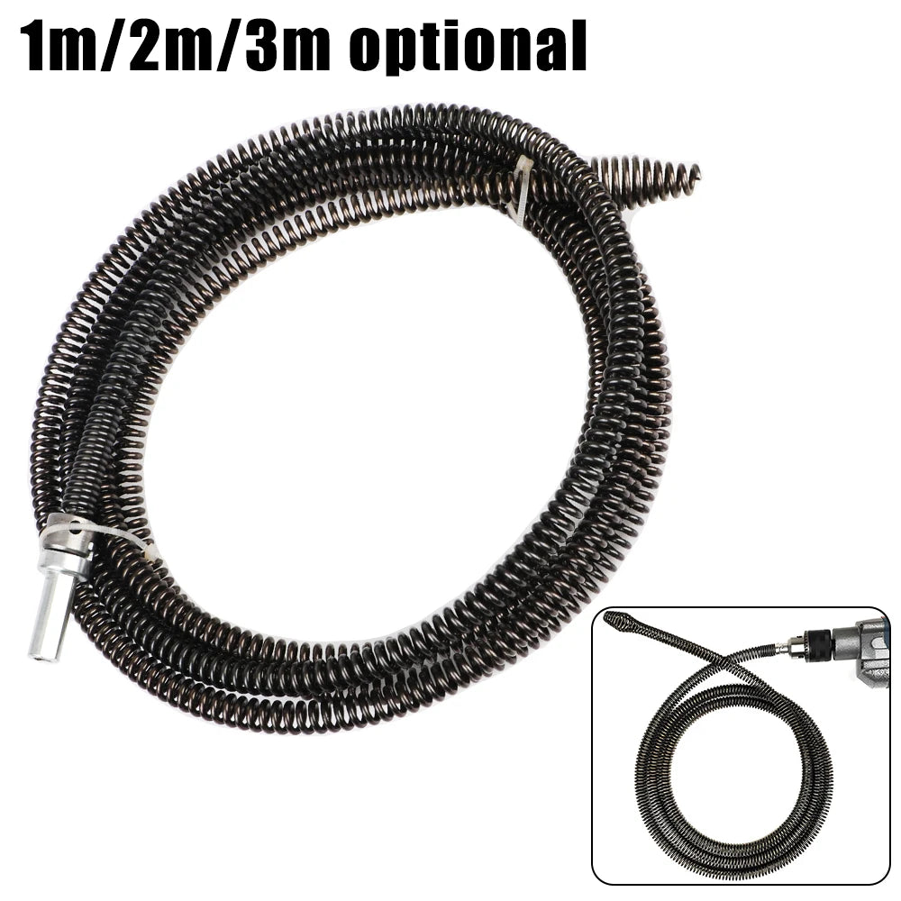 Bathroom Kitchen 1-3M Spring Pipe Sewer Unblocker Pipe Dredging Tool Sinks Basin Pipeline Clogged Remover Tools Drain Cleaner