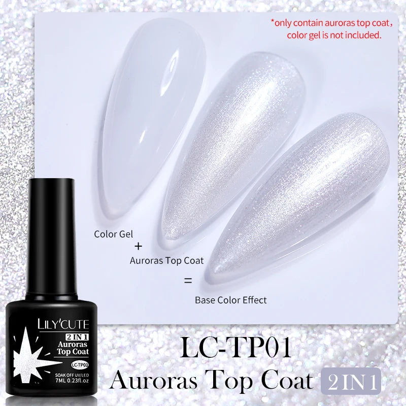 LILYCUTE Milky White Gold Sequins Quick Extension Rubber Base Gel Nail Polish Glitter Extend Construct Hard Gel Nail Art Varnish