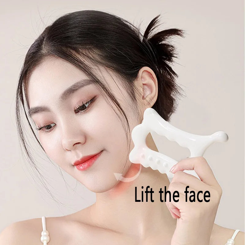 Skin Scraping Massage Tool Face Lift Muscle Relief Massage Board Resinous Static Free Portable Gua Sha Tool Lifting Visage AMGJ1