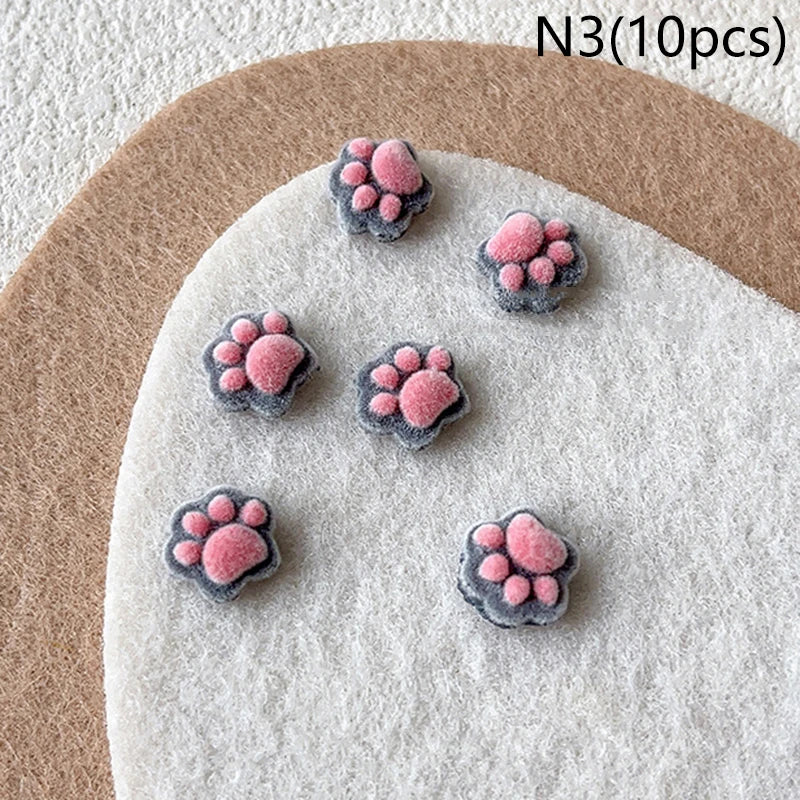 10pcs Nail Art Charms Resin Mini Cherry Strawberry Nail Art Flat Back Stone Figurines Scrapbook DIY Jewelry Decor Crafts