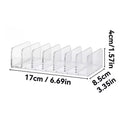 1pc, 7-Compartment Desktop Makeup Storage Box Plastic Organizer for Cosmetics Blush Eyeshadow Display Tray