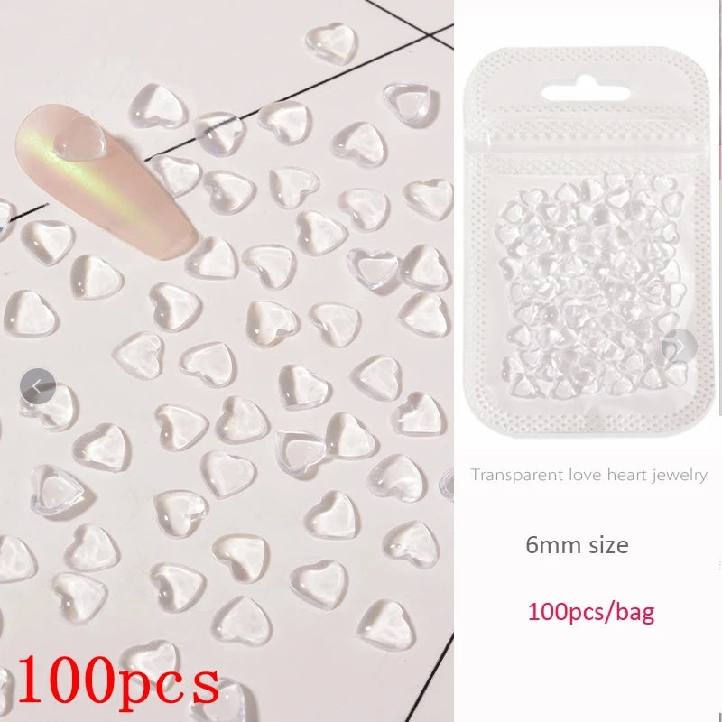 500-600pcs Bow Flower Nail Art Resin Decorations Mix Shapes Nail Charms Press on Manicure Supplies Jewelry Kawaii Accessories *&