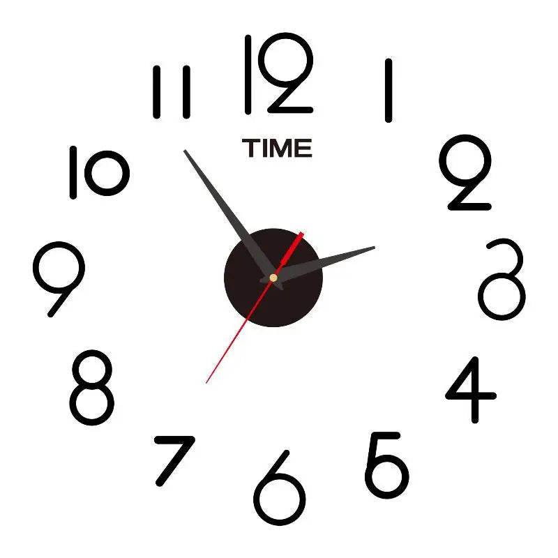 -2026 Modern Design Large Wall Clock 3D DIY Quartz Acrylic Mirror Stickers Living Room Home Decor
