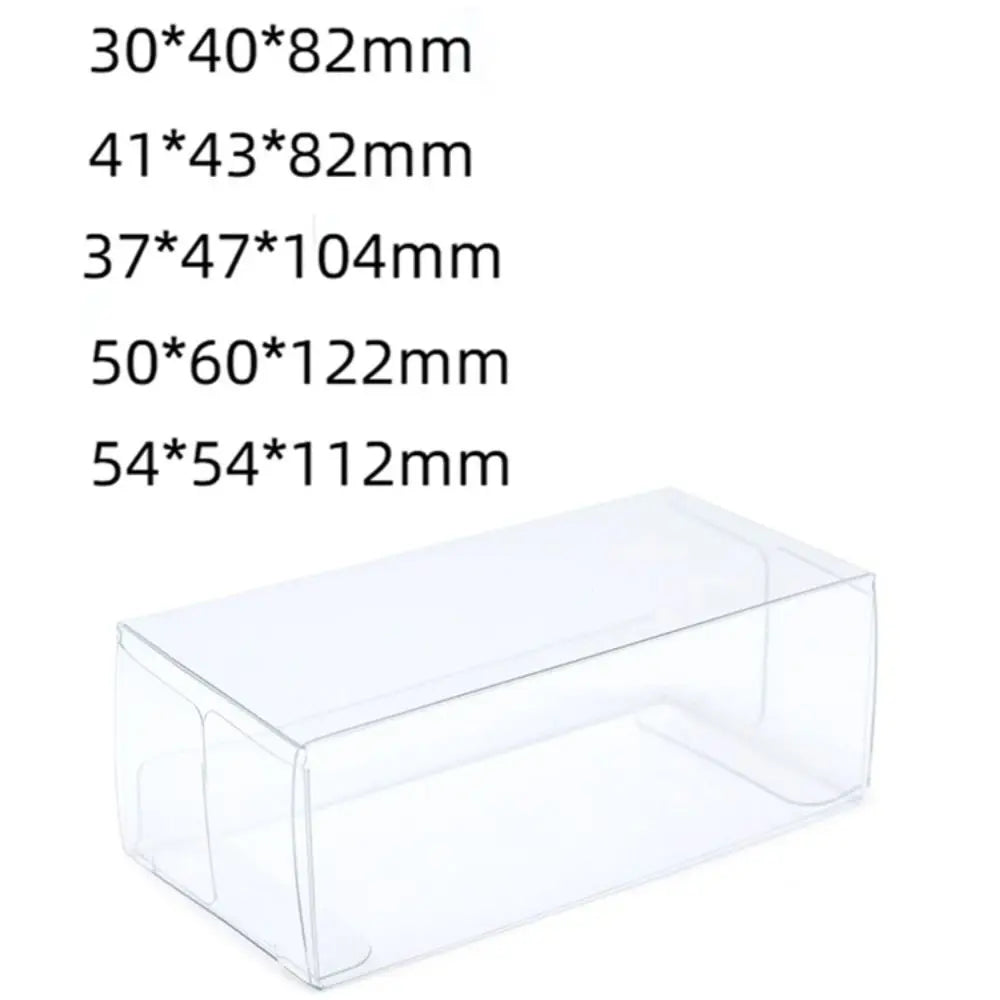 10Pcs Transparent Car Model Display Box 1/64 Toy Car Model Clear Anime Model Protection Showcase Dustproof PVC