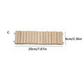 Hamster Habitat Accessories Multiple Size Wooden Bridge Cage Hamster Bendable Fence for Small Animals Climbing