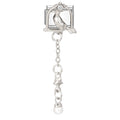 2026 Wholesale Love Heart Lock Bright Zircon Long Pendant Italian Charm Links Fit 9mm Stainless Steel Bracelet DIY Making Gifts