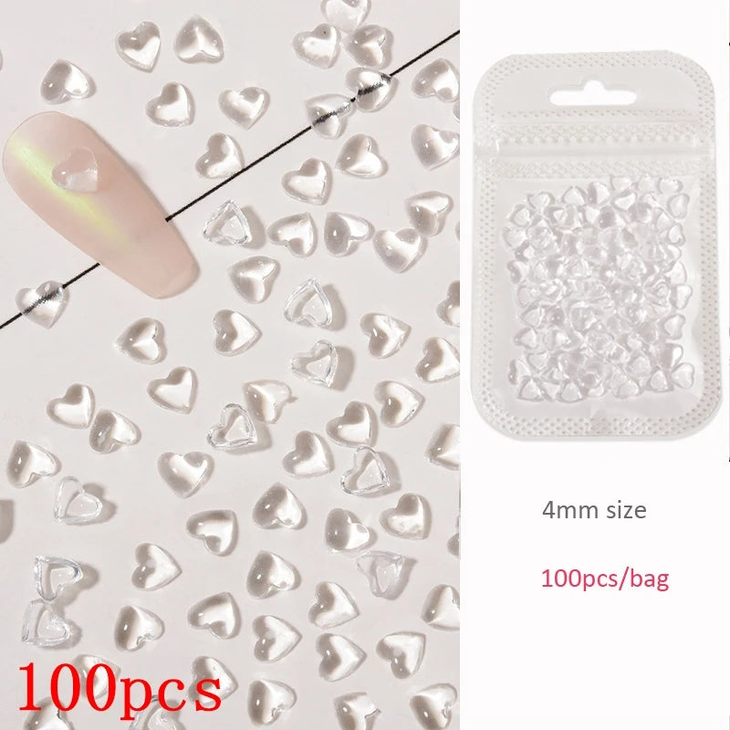 500-600pcs Bow Flower Nail Art Resin Decorations Mix Shapes Nail Charms Press on Manicure Supplies Jewelry Kawaii Accessories *&