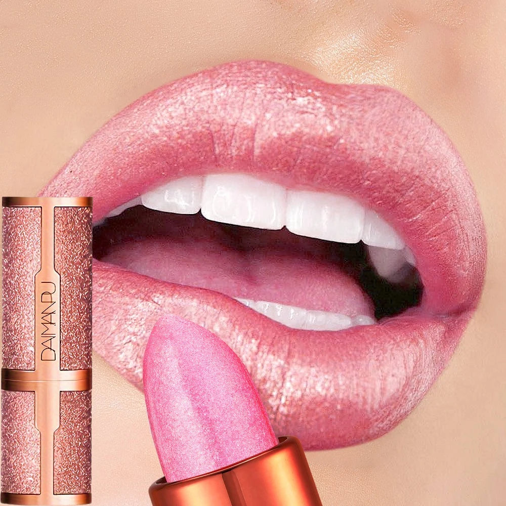 Rose Smoke Powder, Bright Starry Sky, Glossy Velvet Texture, Durable, Make Your Lips Shiny, Waterproof, Anti-fouling.lipstick