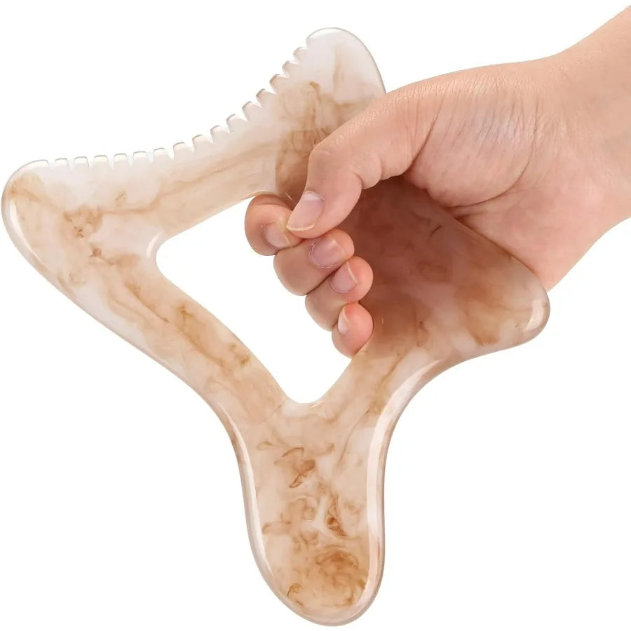 Large Resin Gua Sha Tool, Body Lymphatic Massage for Muscle Recovery & Circulation, Cellulite Massager for Legs Back
