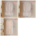 Clear Garment Bags for Hanging Clothes, Suit Bags for Closet Storage, Plastic Dustproof Suit Cover Bags, Clothes Bag with Zipper