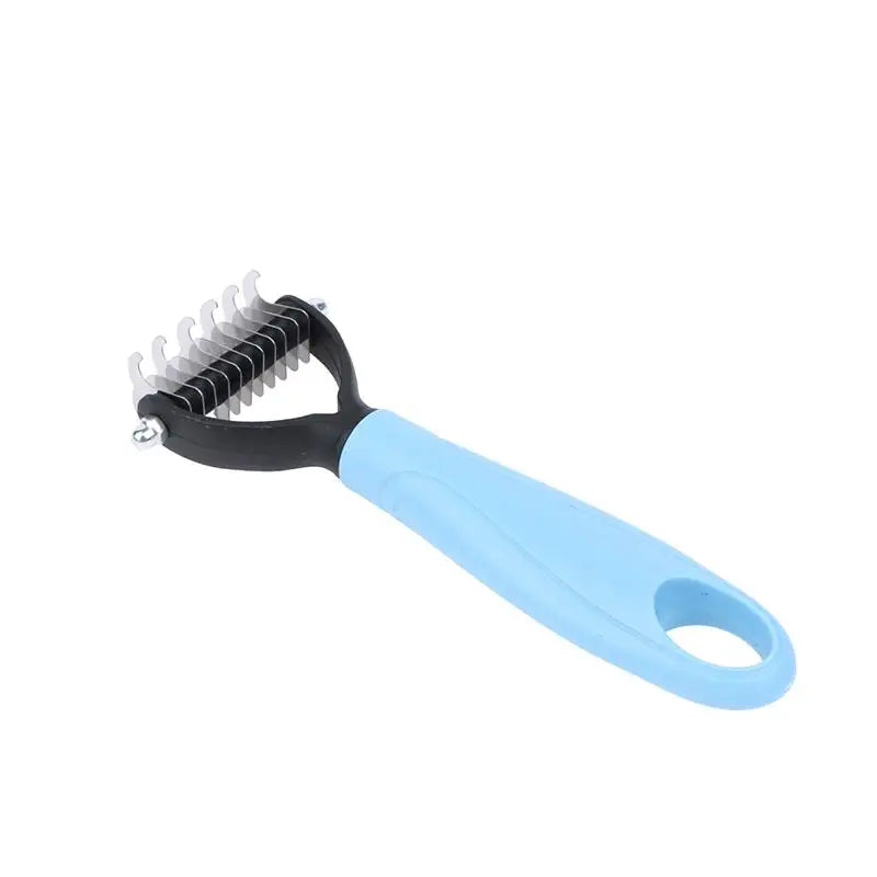 Professional 2 in 1 Pet Dematting Deshedding Brush Dog Cat Hair Remover for Small Medium Large Pet Grooming