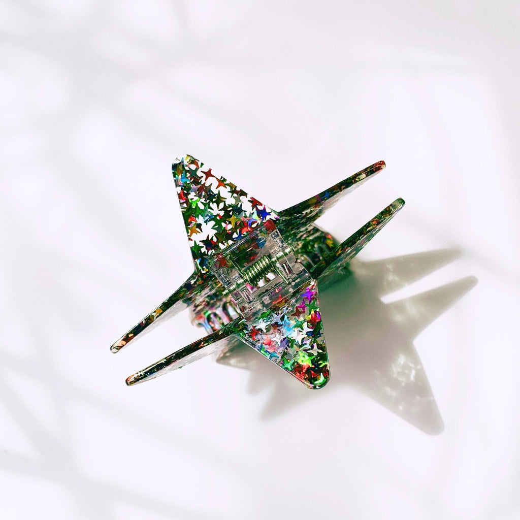 Velvet Claws Glitter Star Hair Claw