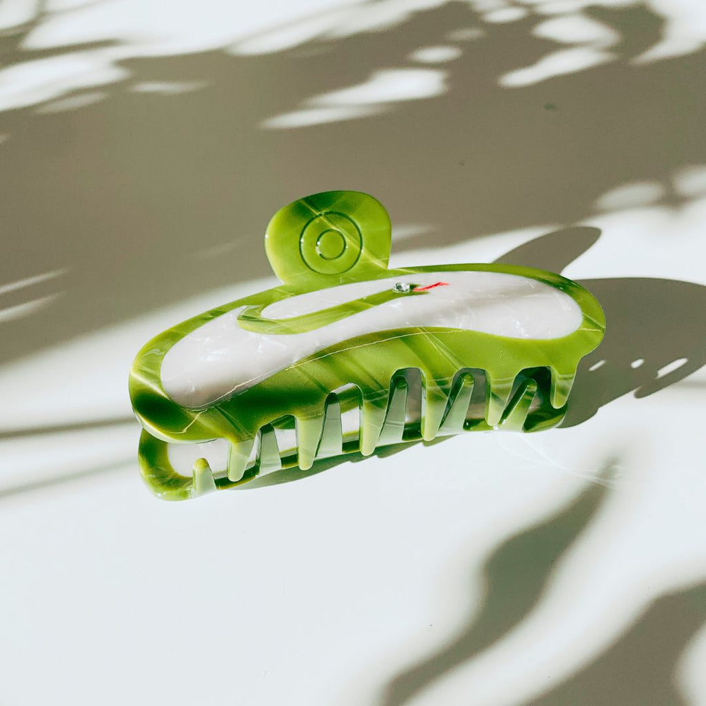 Velvet Claws Hair Clip | Green Snake Hair Claw