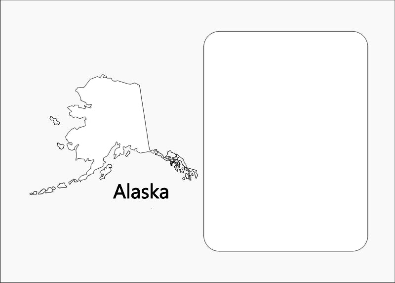 Alaska Picture Frame - State Photo Frame
