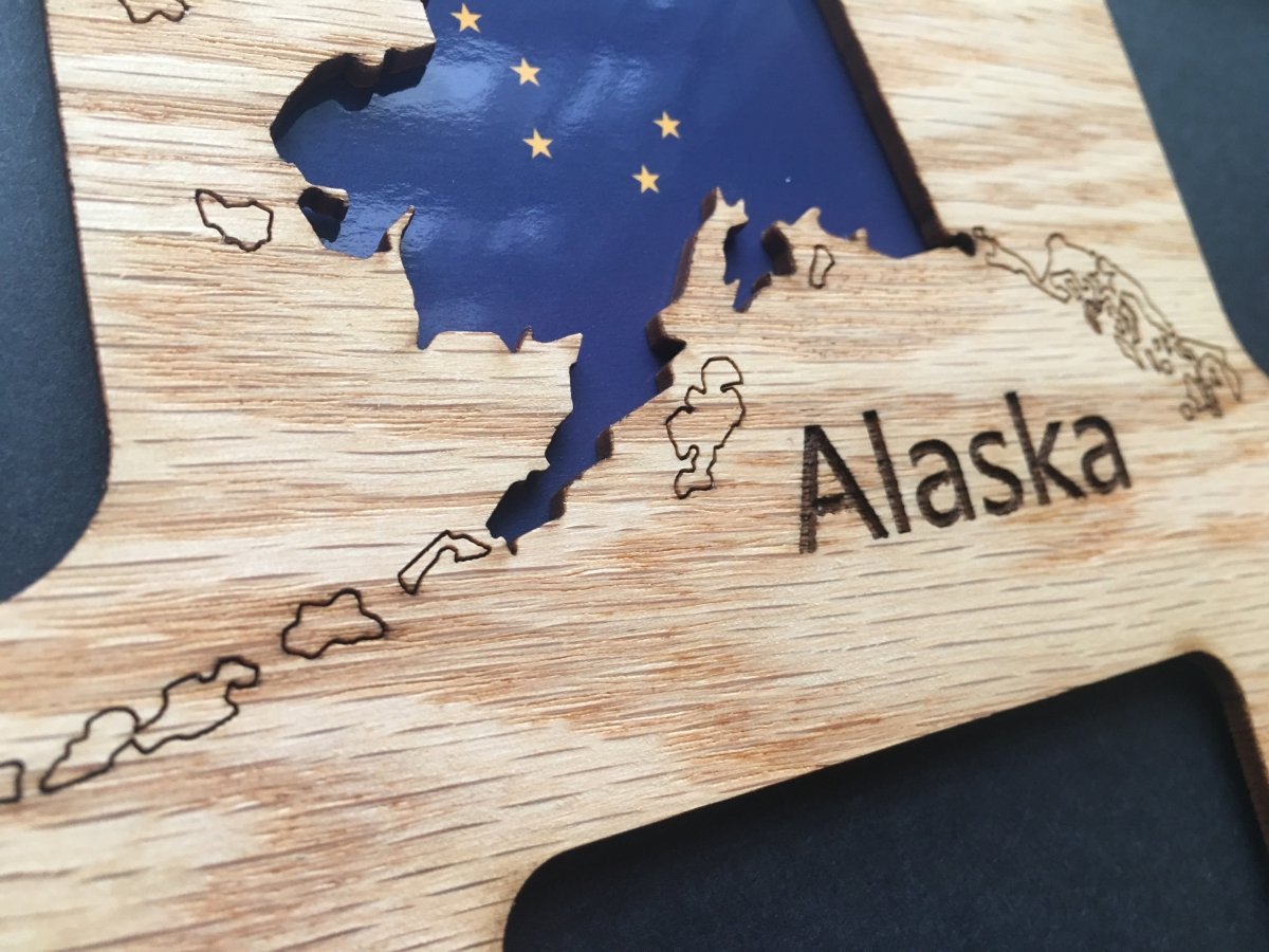 Alaska Picture Frame - State Photo Frame