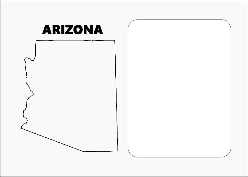 Arizona Picture Frame - State Photo Frame