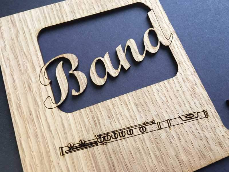 Band Picture Frame - Personalized with instrument
