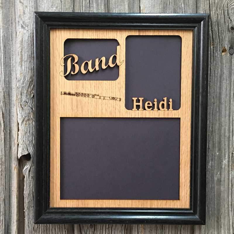 Band Picture Frame - Personalized with instrument