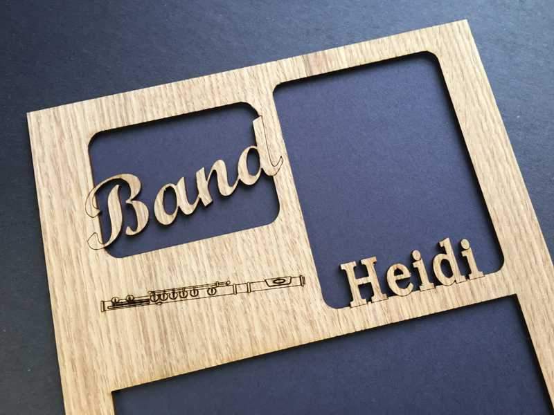 Band Picture Frame - Personalized with instrument