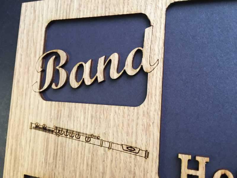 Band Picture Frame - Personalized with instrument