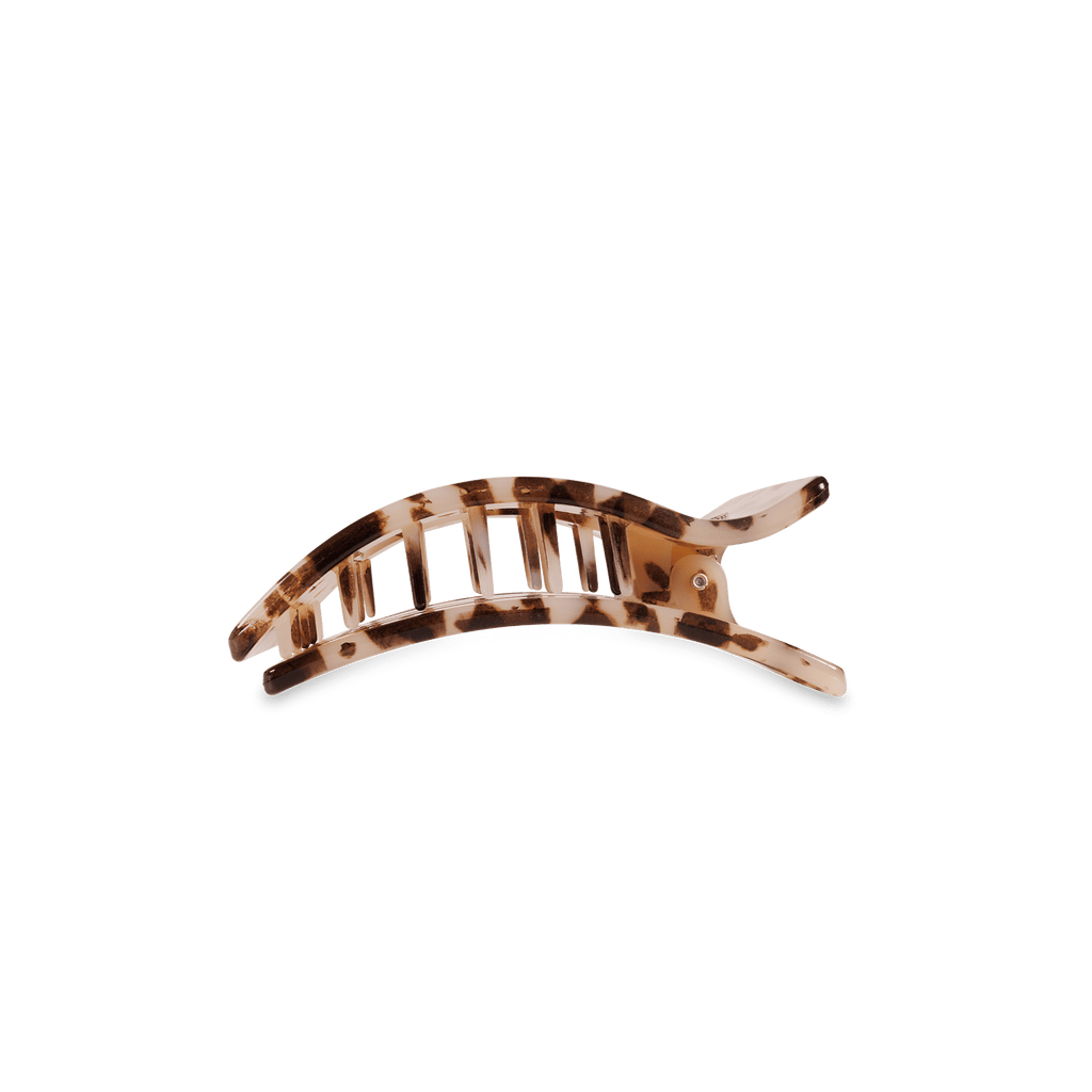 Blonde Tortoise Small Flat Rectangle Hair Clip