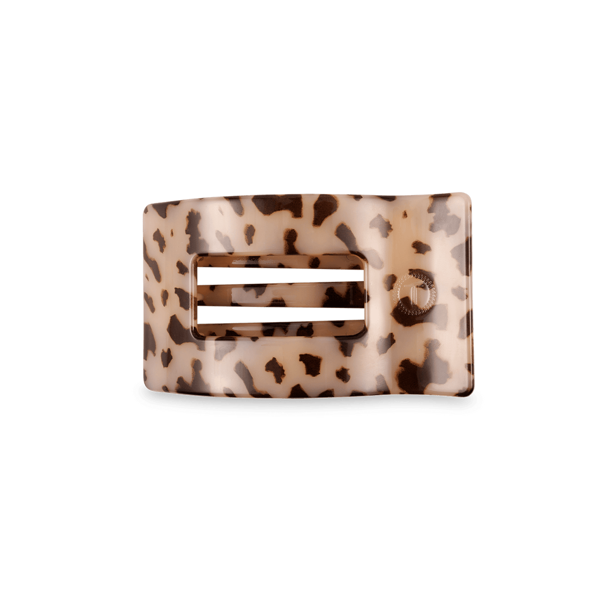 Blonde Tortoise Small Flat Rectangle Hair Clip