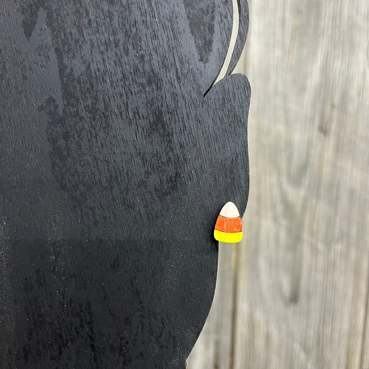 Candy Corn Earrings - Wood Stud Earrings
