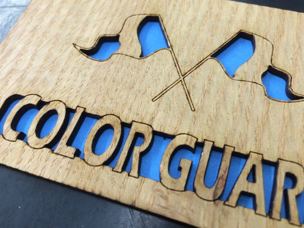 Color Guard Picture Frame - Wood Picture Frame