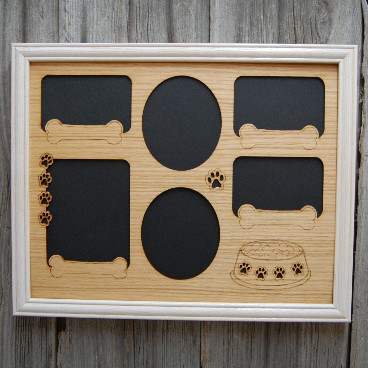 Dog Bowl & Bones Picture Frame  11"x14"