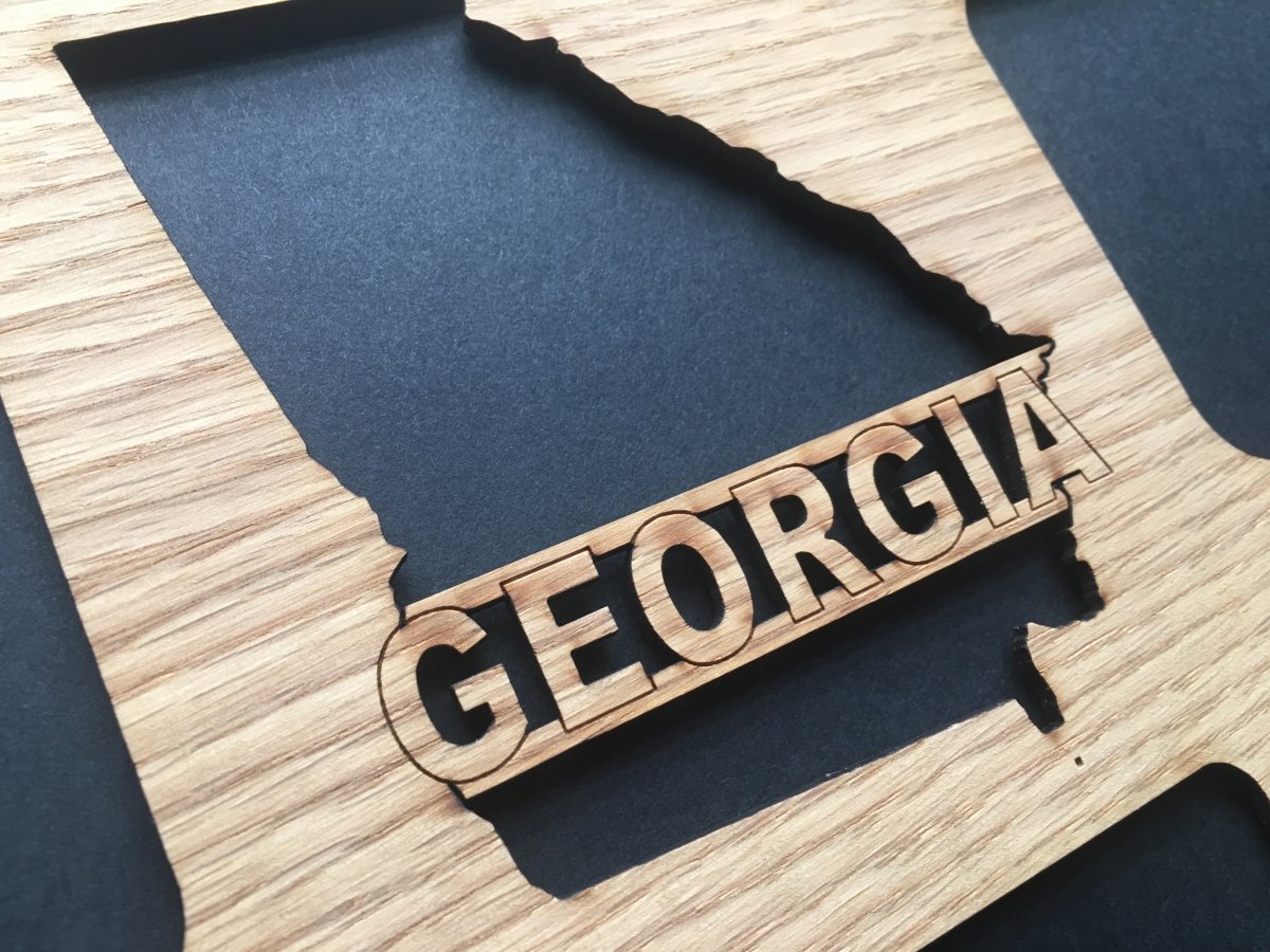 Georgia Picture Frame with State Cutout