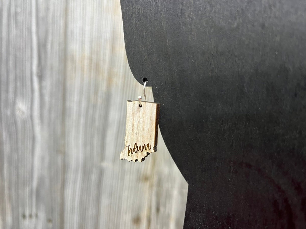 Indiana Earrings - Lightweight Wood Dangle Earrings