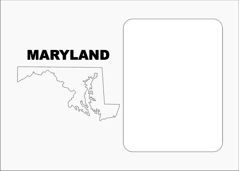 Maryland Picture Frame - State Photo Frame