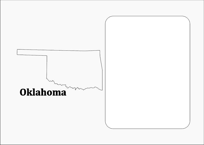 Oklahoma Picture Frame - State Photo Frame